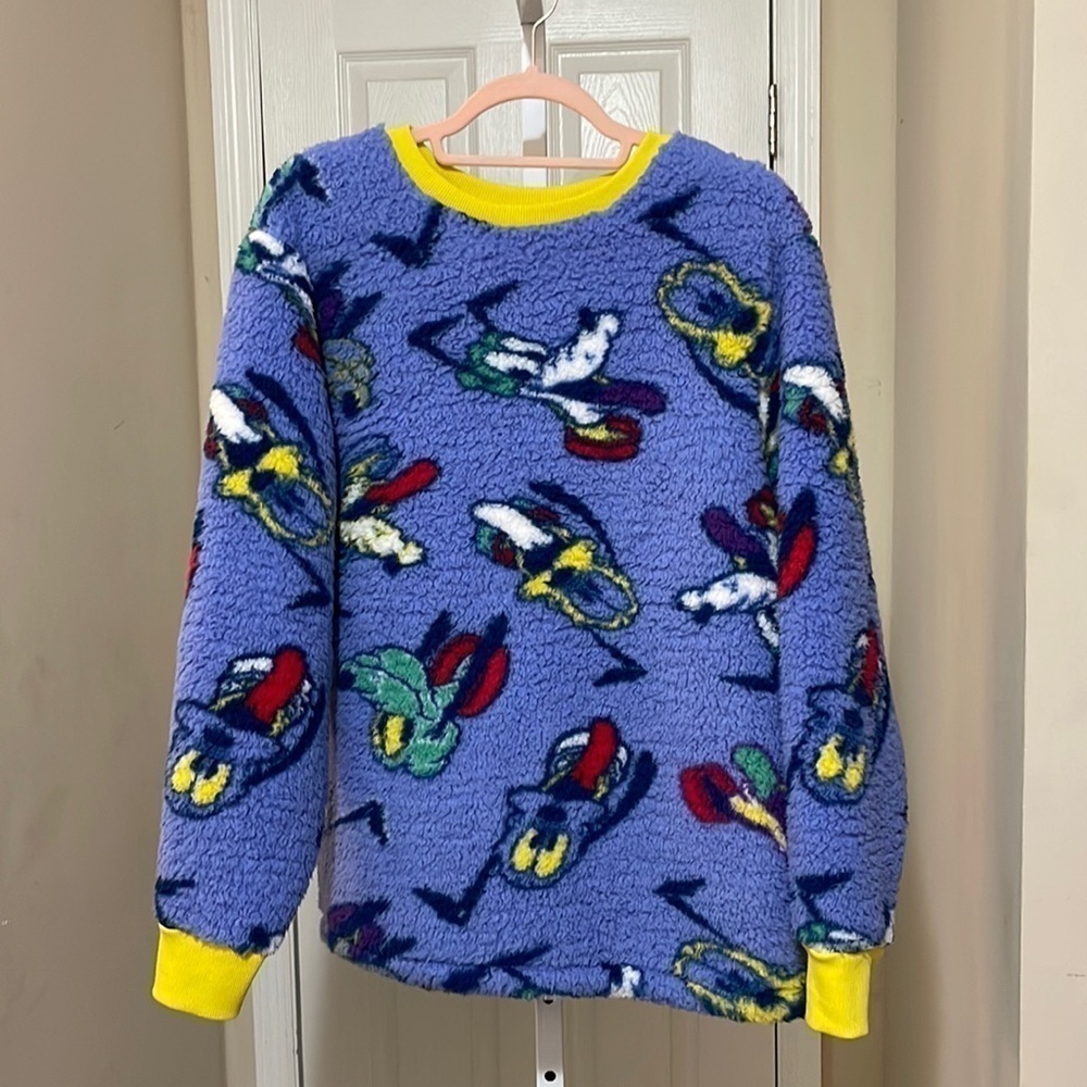 Walt Disney goofy fleece pullover NWT